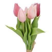 Tulpenstrauß Edel, rosa, 25 cm