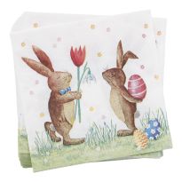 Serviette Hase mit Ostereiern, 20 Stück