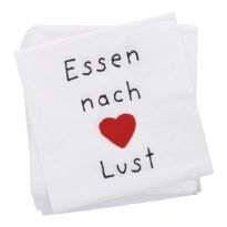 Serviette Essen nach Lust, 20 Stück