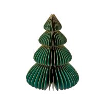 Deko-Baum Wabe, dunkelgrün/4 Stufen, 15 cm