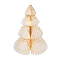 Deko-Baum Wabe, creme/4 Stufen, 30 cm