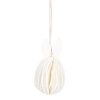 Anhänger Wabe, Hase/offwhite, 6 cm