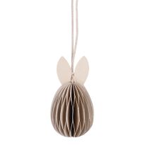 Anhänger Wabe, Hase/sand, 6 cm