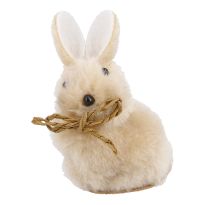 Hase Schleife, sitzend/hellbraun, 8 cm