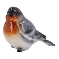 Deko-Vogel Amy, Kopf/grau, 8.5 cm