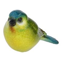 Deko-Vogel Amy, Kopf/blau, 7 cm
