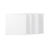 4er Set Leinwand, 15 x 15 cm