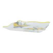 Schale Zitrone, eckig/gelb, 30 cm