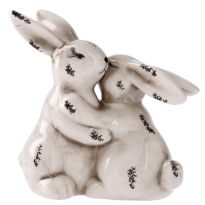 Hasen-Duo, braun-antik, 11 cm