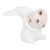 Hase mit Flecken-Ei, Händen, 6.5 cm