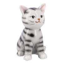 Deko-Katze, schlicht/sitzend, 14 cm