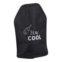 Flaschenkühler mit Spruch, Stay cool/schwarz
