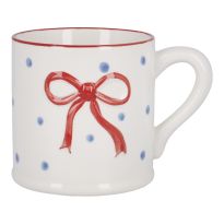 Becher Schleife/Punkte, rot, 330 ml