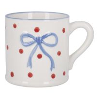 Becher Schleife/Punkte, blau, 330 ml