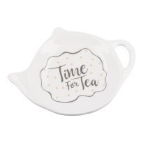Untersetzer Teebeutel, Punkte/weiß, 12 cm