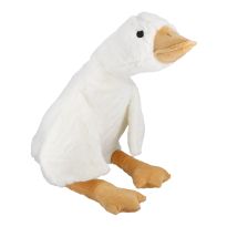 Kuscheltier Gans, liegend/weiß, 80 cm