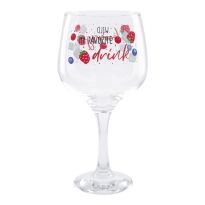 Cocktailglas, rot/blau, 730 ml