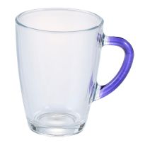 Teeglas mit Farbhenkel, lila, 350 ml