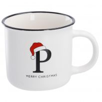 Becher Buchstabe mit Mütze, P, 380 ml