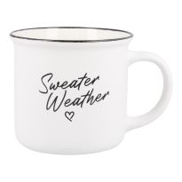 Becher Spruch, Sweater Weather, 300 ml