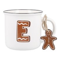 Becher Buchstabe/Lebkuchen, E, 380 ml