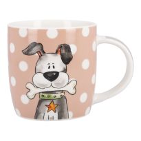 Becher Tier, Hund mit Punkten, 330 ml