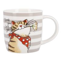 Becher Tier, Katze/braun, 330 ml
