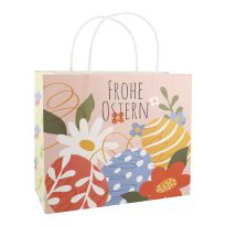 Geschenktüte Ostereier, peach, 24 x 20 cm