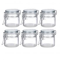 6er Set Vorratsglas mit Bügelverschluss, 80 ml