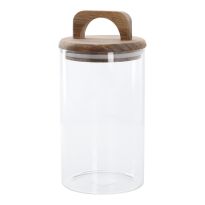 Vorratsglas mit Holzdeckel, 1000 ml