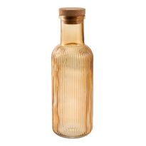 Karaffe mit Korkdeckel, braun, 1000 ml