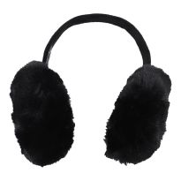 Ohrenwärmer Fluffy XXL, schwarz