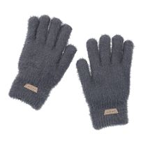 Handschuhe Flausch, grau