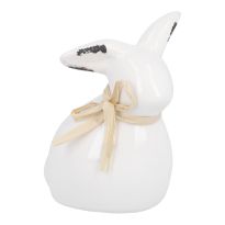 Hase Mia, Knickohr, glanz, creme, 8 cm