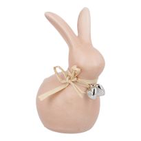 Hase Mia, Herz-Halsband, aprikot, 10 cm