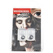 2er Set Kontaktlinse Grusel, Black Witch