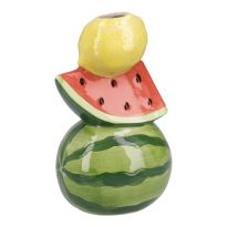 Vase Frucht, Melone/Zitrone, 20.5 cm