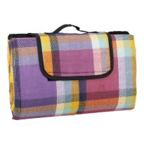 Picknickdecke Karo, pink/bunt, 130 x 170 cm