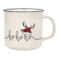 Becher Xmas/Klassik, Elch/weiß, 400 ml