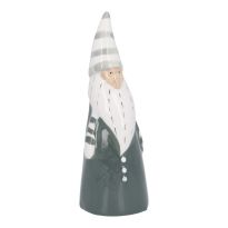 Wichtel Streifenmütze, grün, 14 cm