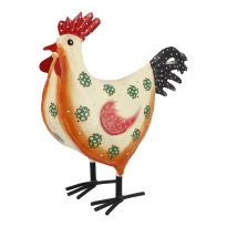 Hahn Tim, orange/rot, 25 cm