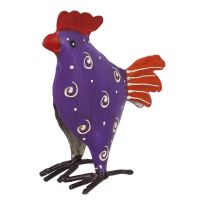 Huhn Mini, lila, 10 cm