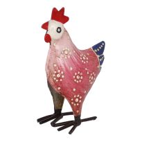 Huhn Mini, rosa, 10 cm