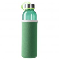 Trinkflasche Glas mit Mantel, grün, 500 ml