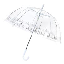 Regenschirm Transparent/Xmas, Baum, 82 cm