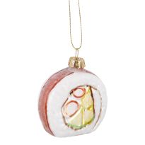 Anhänger Fancy, bunt, Sushirolle, 7.5 cm