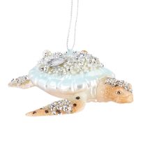 Anhänger Fancy, Edel, Schildkröte/Juwelen, 13 x 4 cm