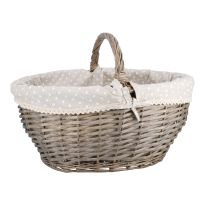 Einkaufskorb Punkte, 49 cm