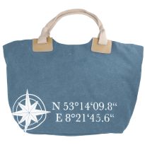 Shopper Canvas, blau
