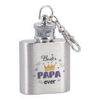 Schlüsselanhänger Flachmann, Bester Papa ever